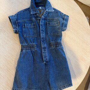 Rylee + Cru Denim Romper